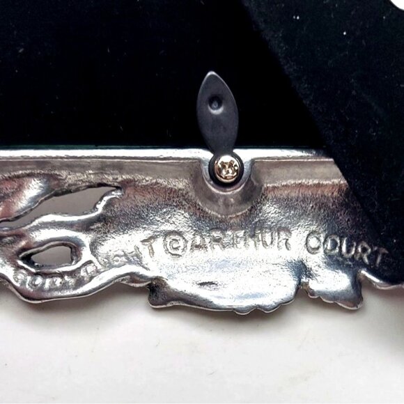 Arthur Court 5x7 Silvertone Photo Frame Harvest Grape Bunny Aluminum 1998 - Picture 5 of 8